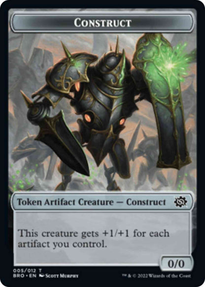 Construct Token (05) // Servo Token (13) [The Brothers' War: Commander: Tokens] [Non-Foil]