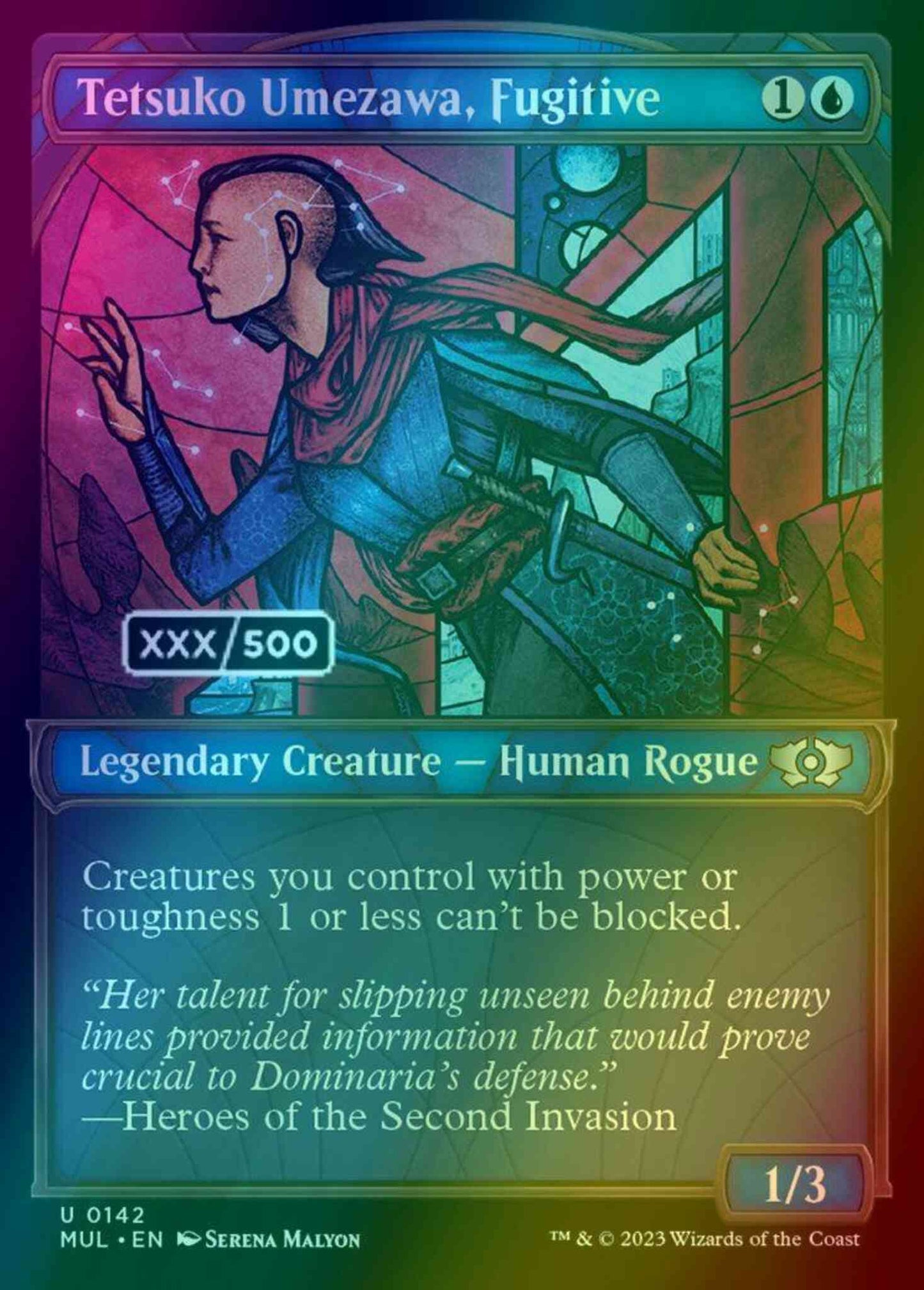 Tetsuko Umezawa, Fugitive - Serial Numbered [142z] [Planar Showcase] [Multiverse Legends] [Foil]