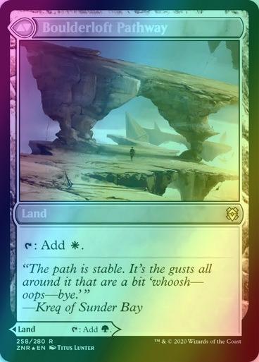 Branchloft Pathway // Boulderloft Pathway [Prerelease] [258s] [Zendikar Rising Promos] [Foil]