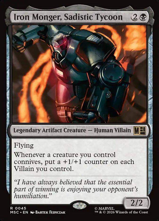 Iron Monger, Sadistic Tycoon [45] [Marvel Super Heroes: Commander] [Non-Foil]