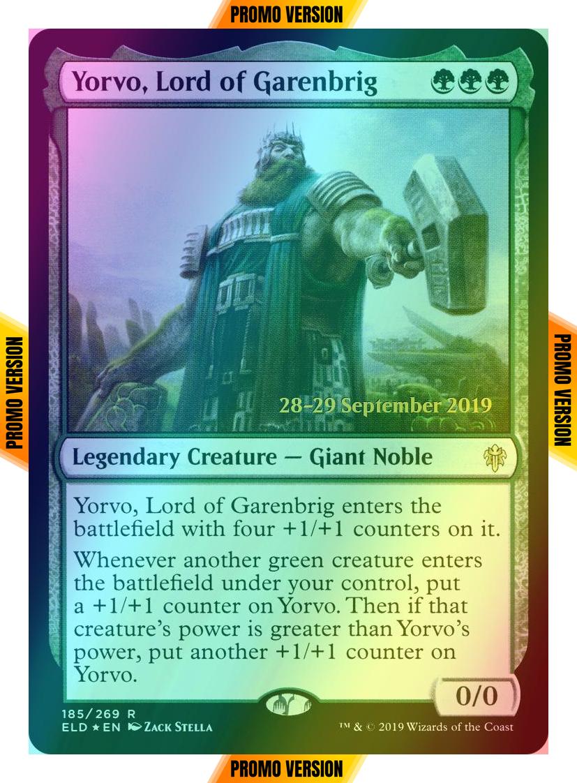 Yorvo, Lord of Garenbrig [185s] [Throne of Eldraine Promos] [Foil]