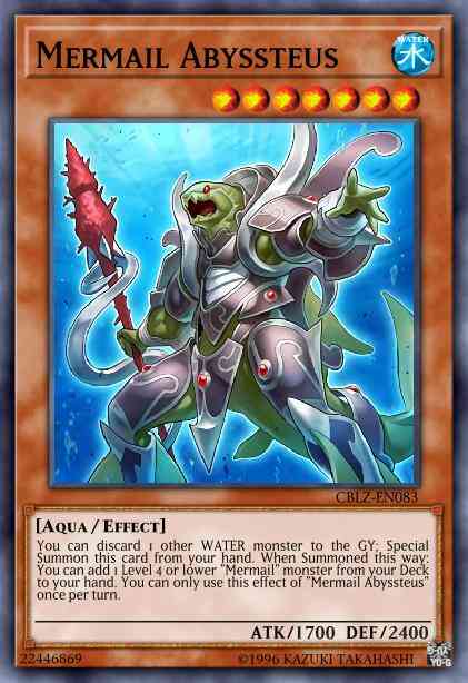 Mermail Abyssteus - BLLR-EN051 - Secret Rare - 1st Edition