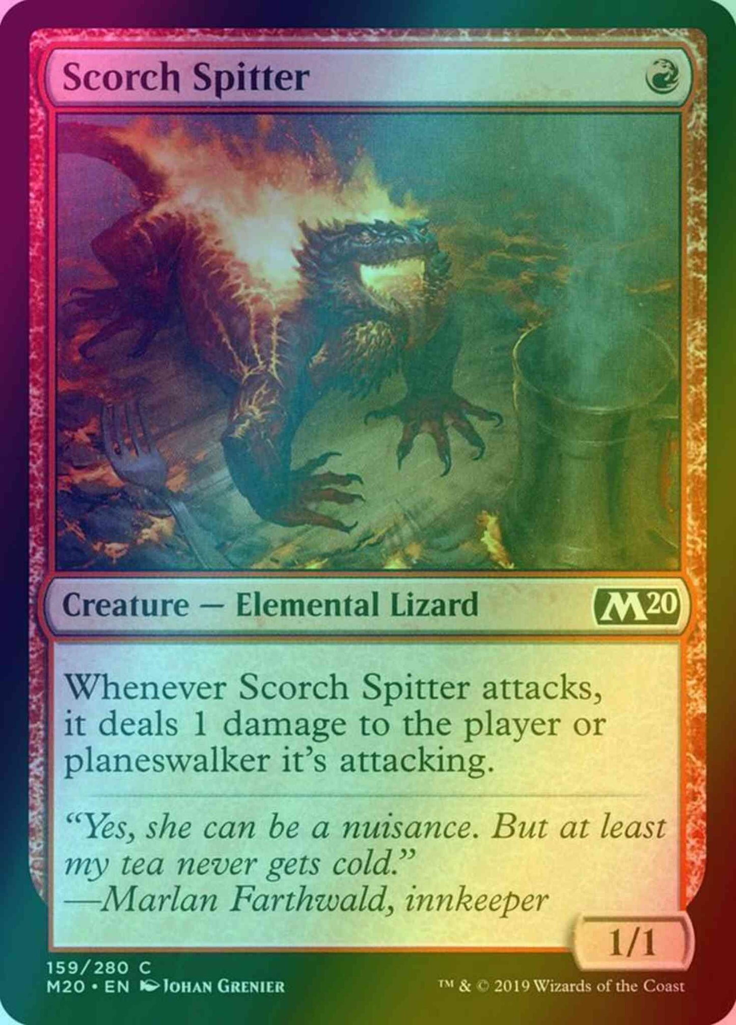Scorch Spitter [159] [Core Set 2020] [Foil]