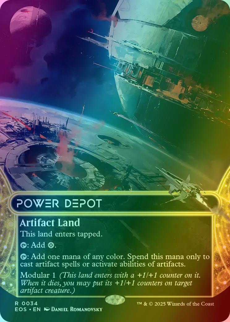Power Depot [34] [Borderless] [Edge of Eternities: Stellar Sights] [Foil]