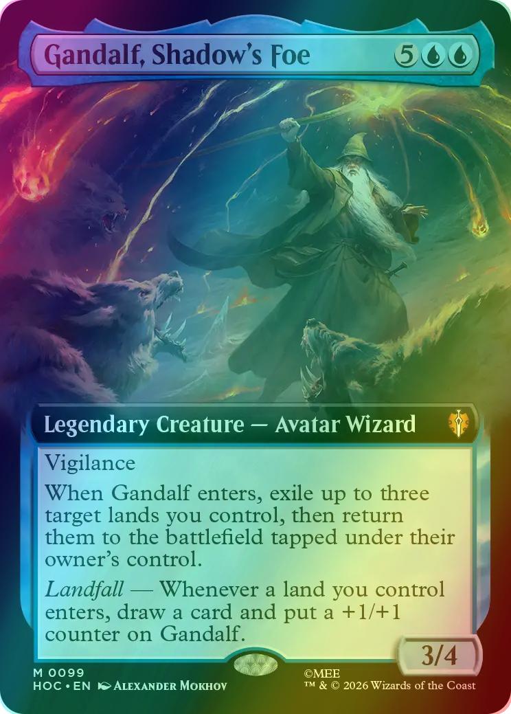 Gandalf, Shadow's Foe [99] [Extended Art] [Battle of Five Armies Co-Op Kit] [The Hobbit: Commander] [Foil]