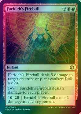 Farideh's Fireball [142] [Adventures in the Forgotten Realms] [Foil]