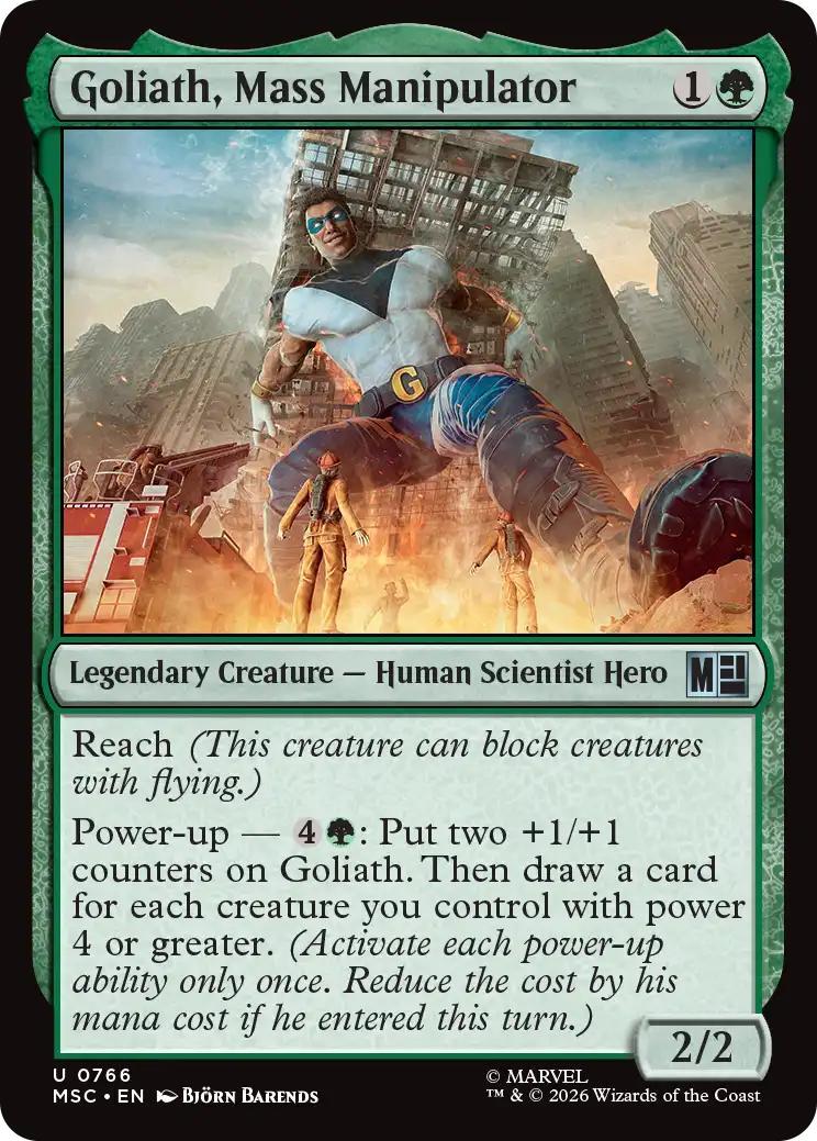 Goliath, Mass Manipulator [766] [Jumpstart] [Welcome Deck] [Marvel Super Heroes: Commander] [Non-Foil]