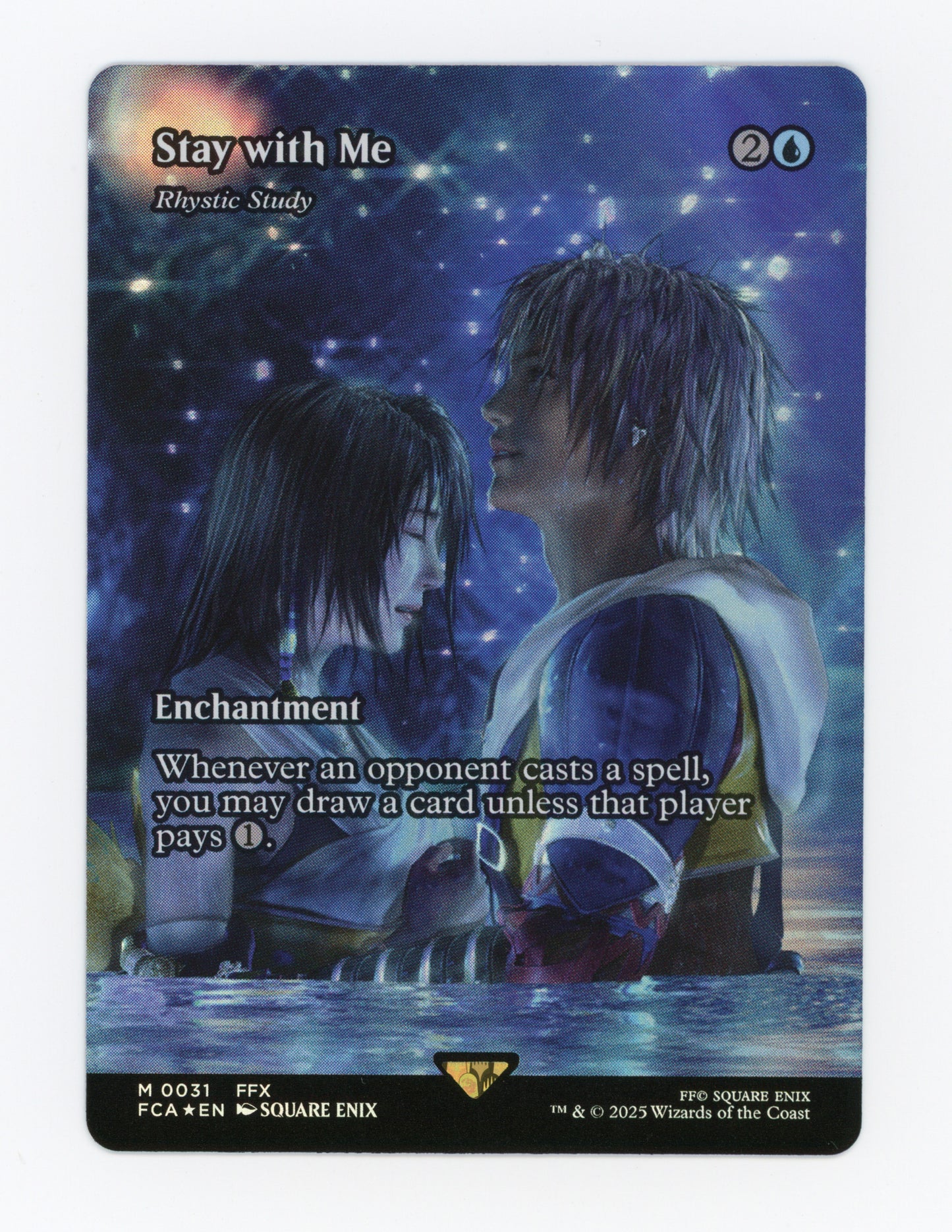 Stay with Me - Rhystic Study — Borderless|Foil — ID 20025