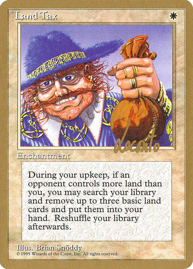Land Tax [ml34] [Michael Locanto] [Pro Tour Collector Set] [Non-Foil]