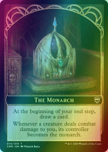 Salamander Warrior Token (04) // The Monarch Token (14) [Commander Legends Tokens] [Foil]