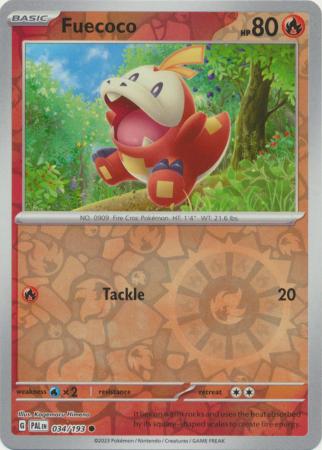 Fuecoco - 034/193 - Common [sv02-034] [Reverse Holo]