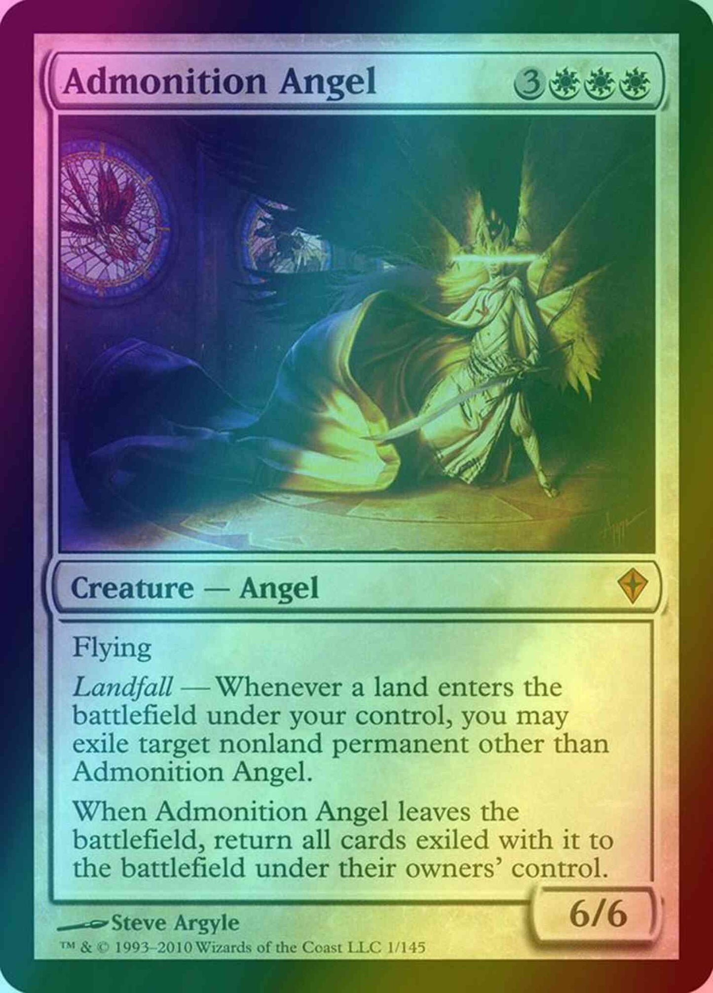 Admonition Angel [1] [Worldwake] [Foil]