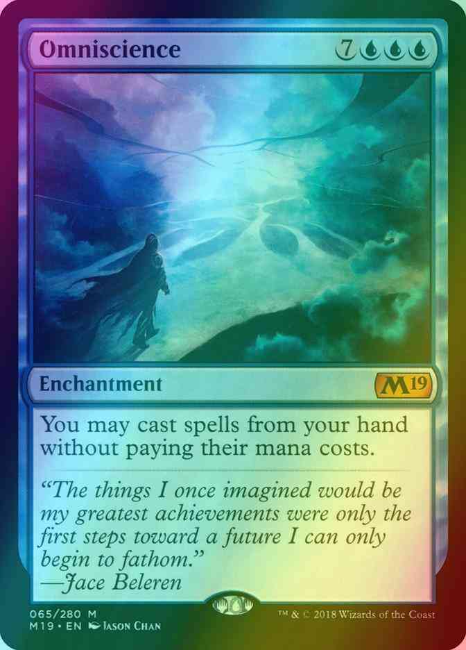 Omniscience [65] [Core Set 2019] [Foil]