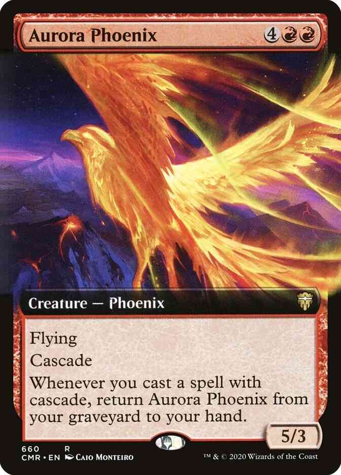 Aurora Phoenix [660] [Extended Art] [Commander Legends] [Non-Foil]