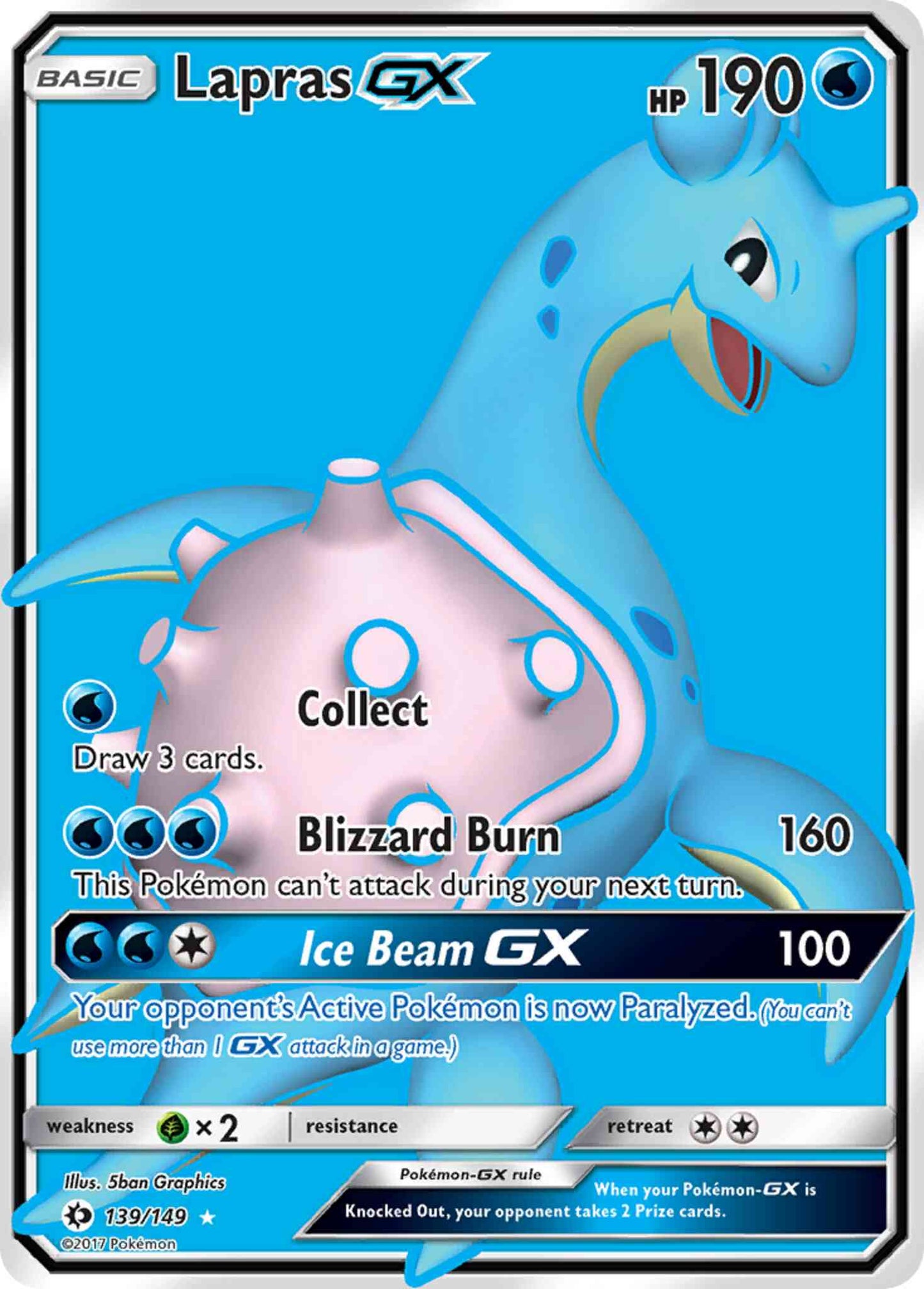 Lapras-GX - 139/149 - Rare Ultra [sm1-139] [Ultra]