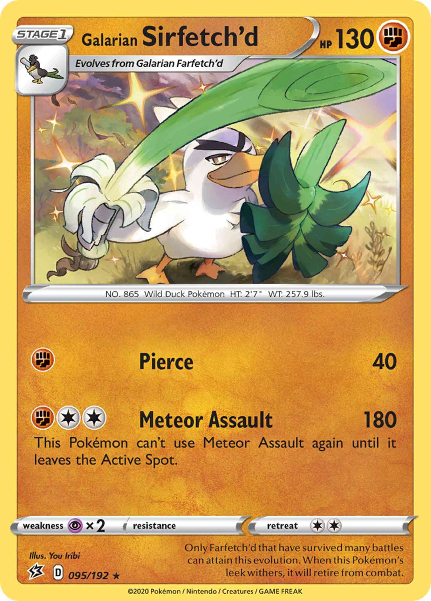Galarian Sirfetch'd - 095/192 - Rare Holo [swsh2-095] [Holo]