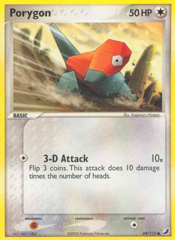 Porygon - 69/115 - Common [ex10-69] [Reverse Holo]