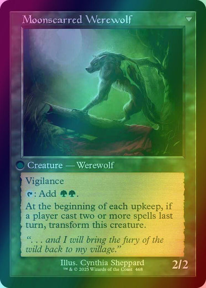 Scorned Villager // Moonscarred Werewolf [468] [Retro Frame] [Innistrad Remastered] [Foil]
