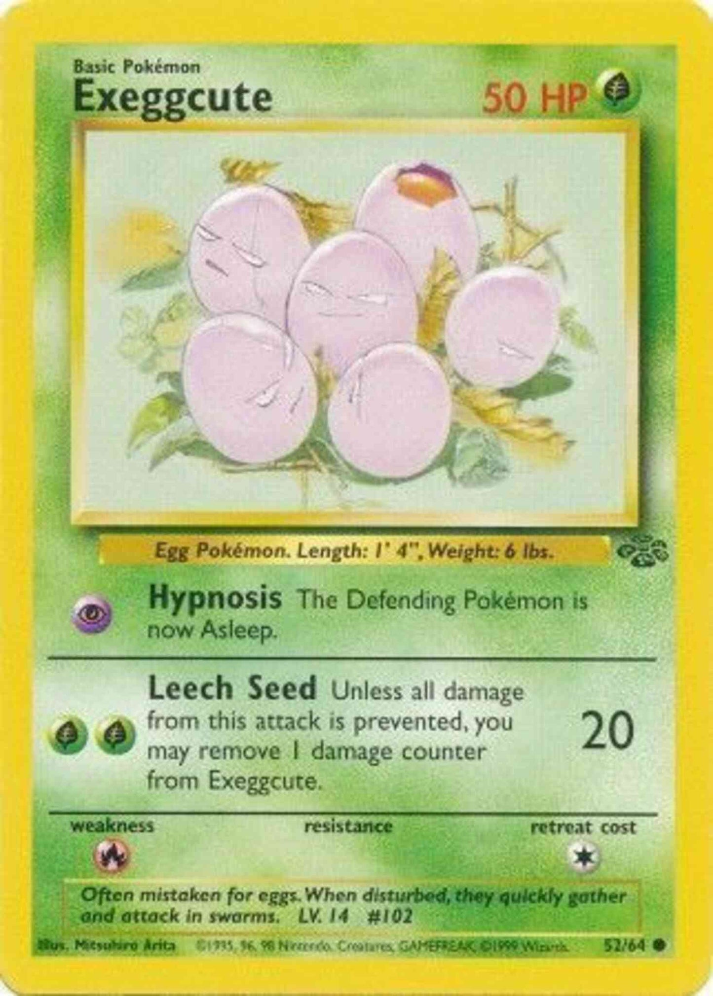 Exeggcute - 52/64 - Common - Unlimited [base2U-52] [Non-Holo]