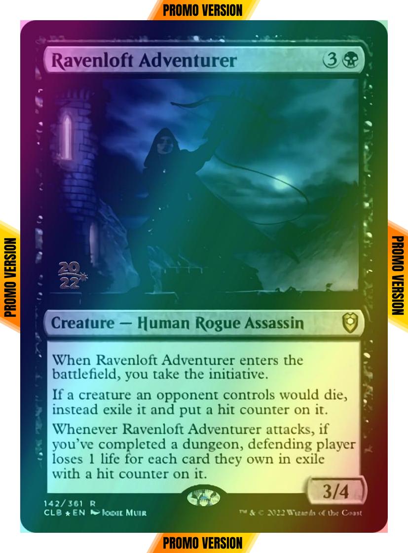 Ravenloft Adventurer [142s] [Prerelease] [Commander Legends: Battle for Baldur's Gate: Promos] [Foil]