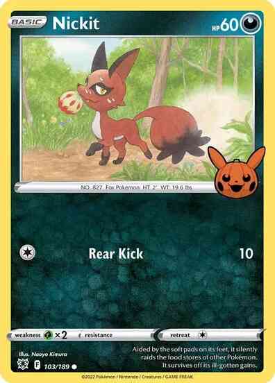 Nickit - 103/189 - Promo [Trick or Trade BOOster] [swsh10msp-103] [Non-Holo]