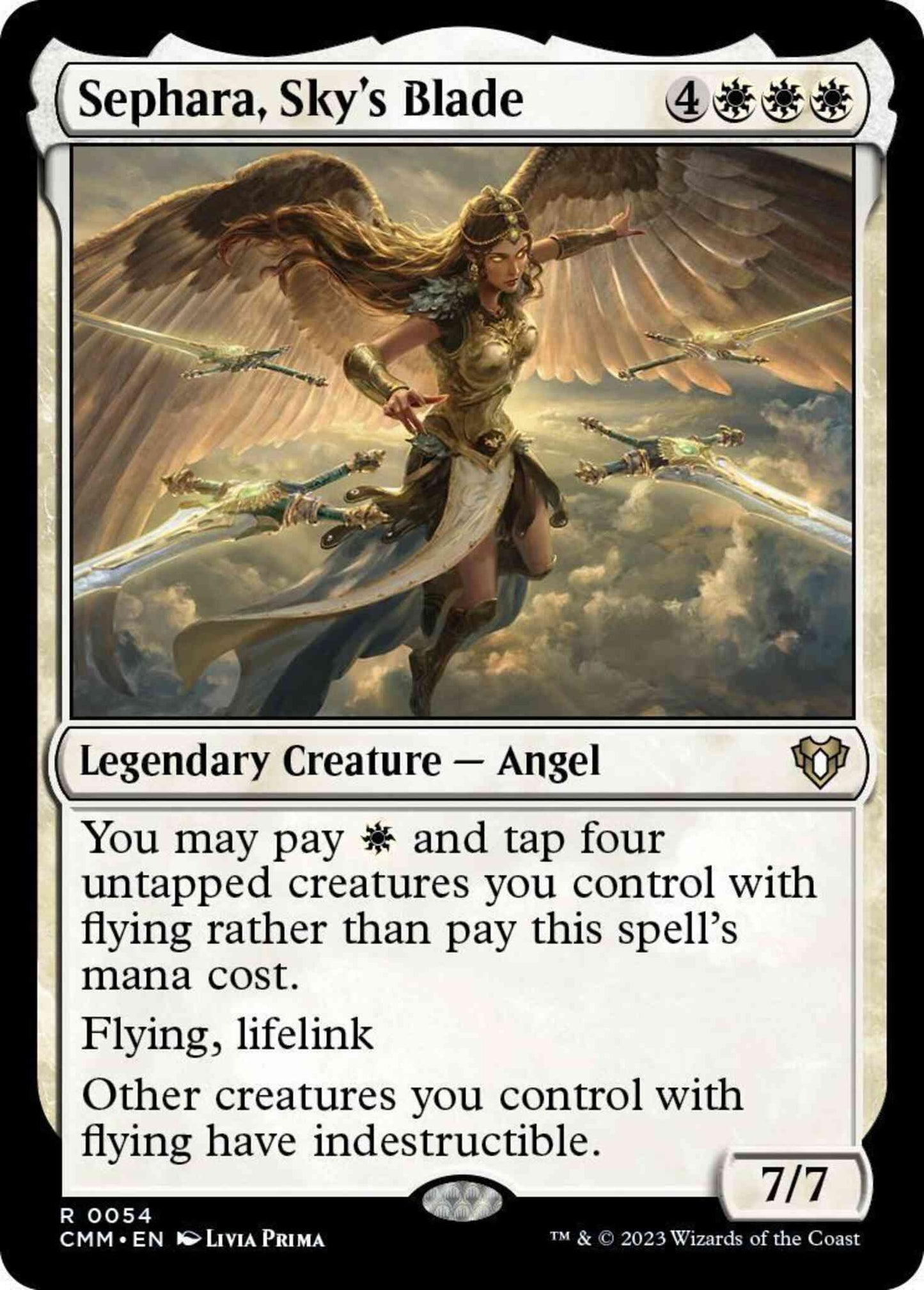 Sephara, Sky's Blade [54] [Commander Masters] [Non-Foil]