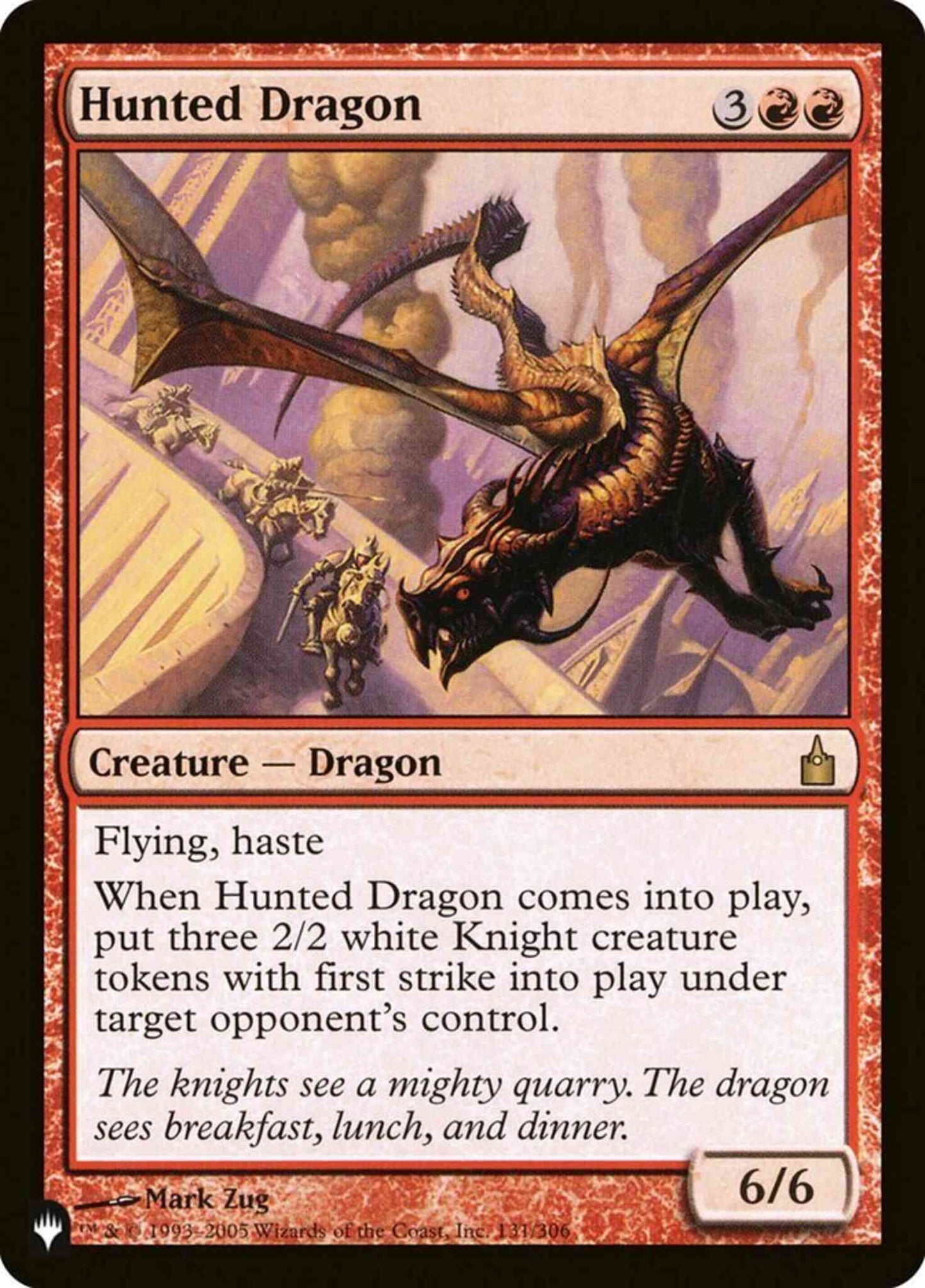 Hunted Dragon [RAV-131] [The List] [Non-Foil]