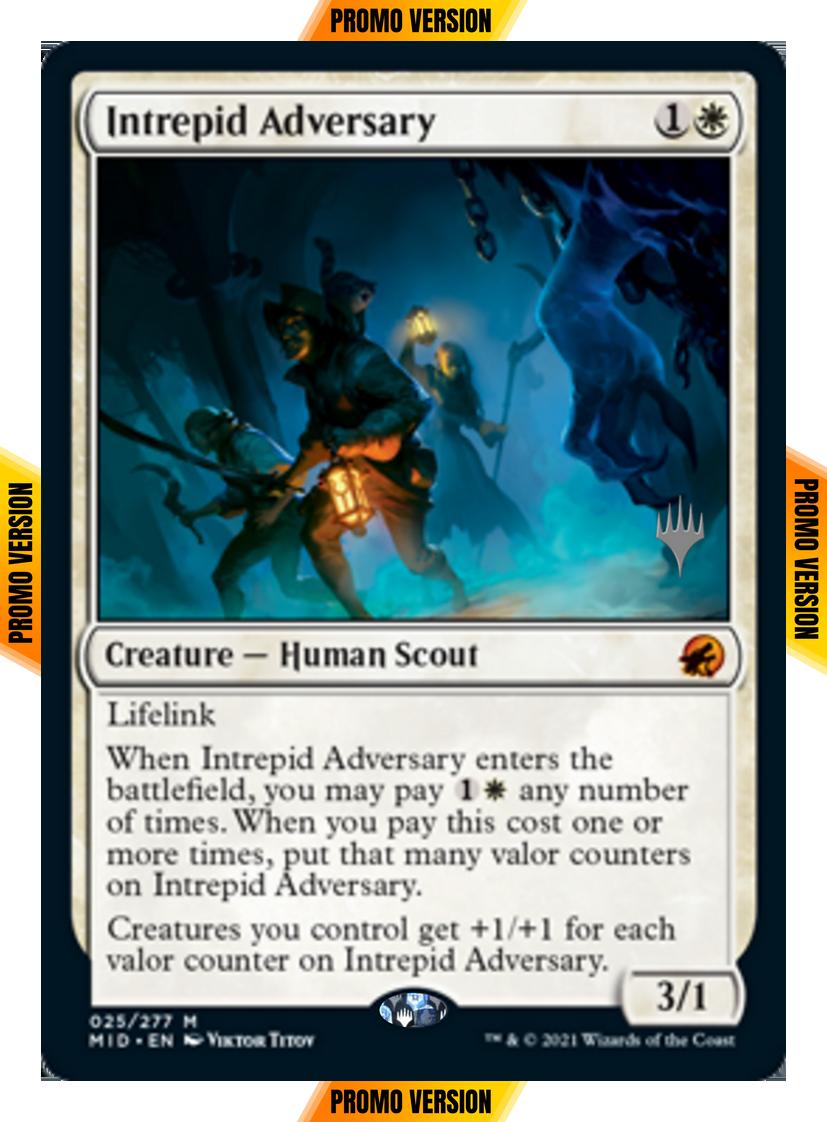 Intrepid Adversary [Promo Pack] [25p] [Innistrad: Midnight Hunt Promos] [Non-Foil]