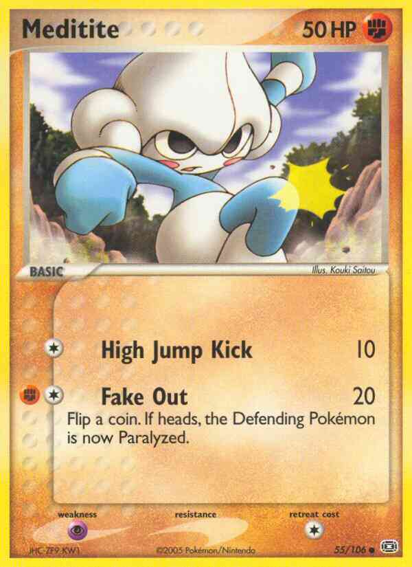 Meditite - 55/106 - Common [ex9-55] [Reverse Holo]