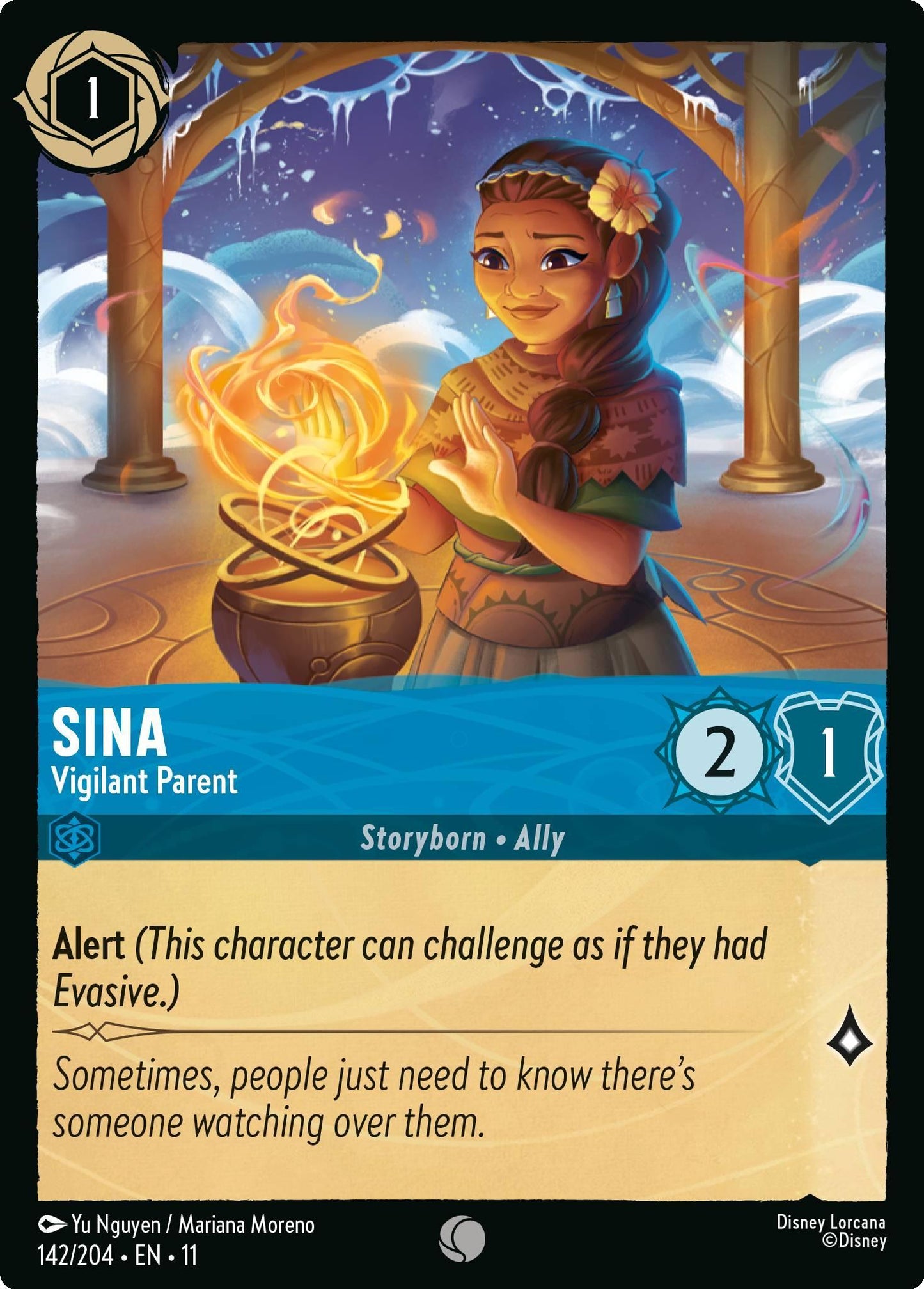 Sina - Vigilant Parent - 142/204 [Winterspell] [Non-Foil]