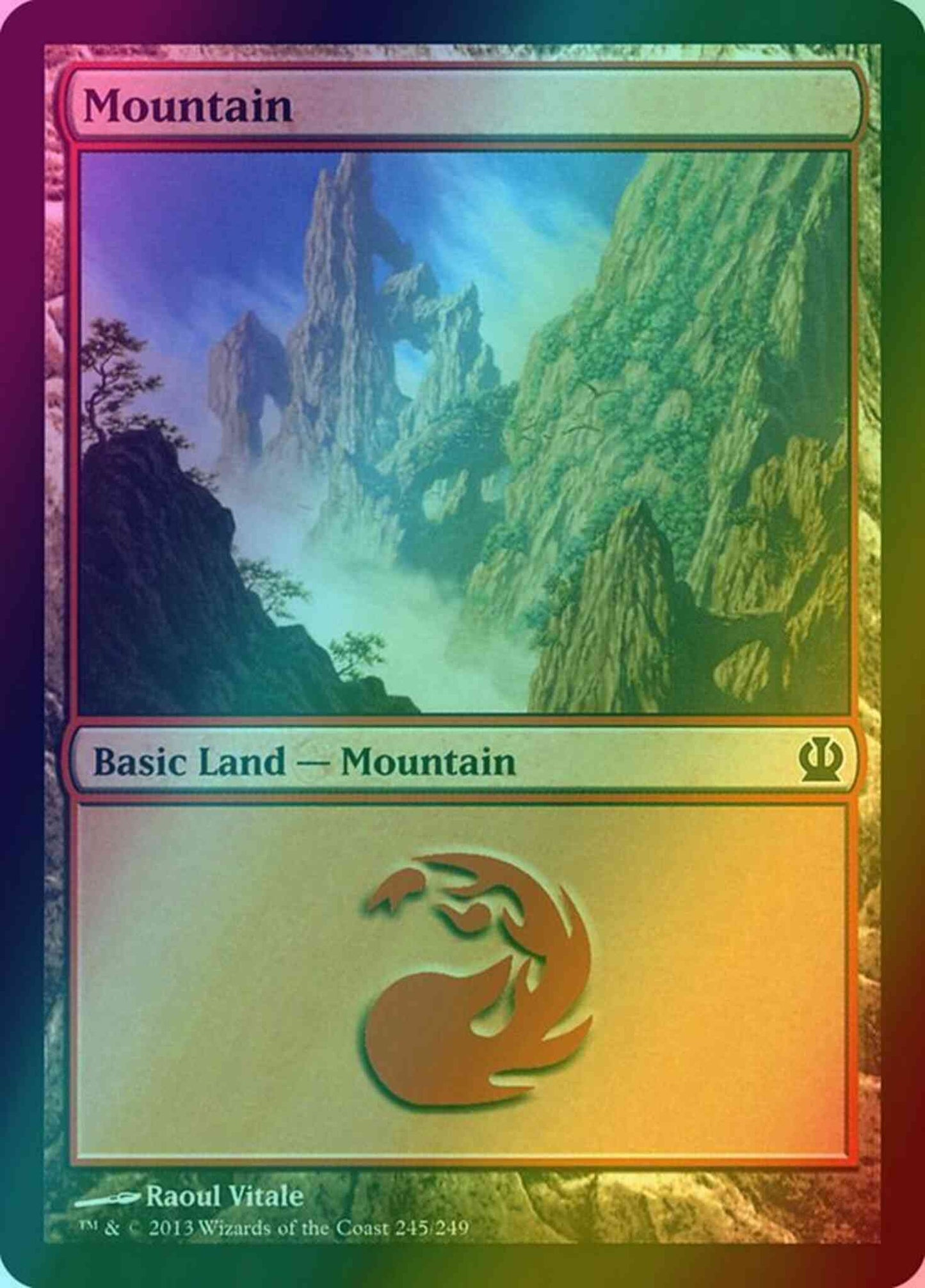 Mountain [245] [Theros] [Foil]