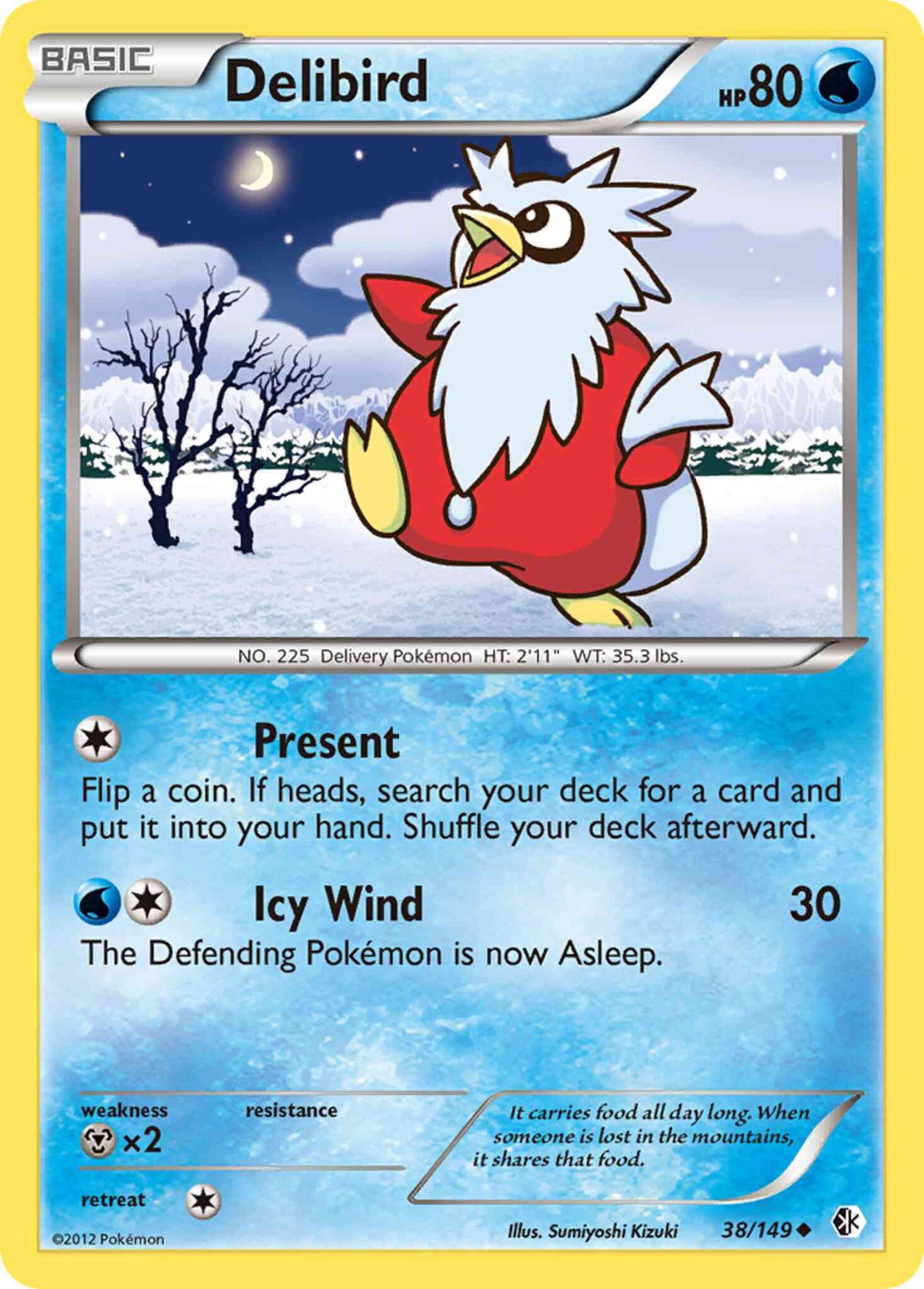 Delibird - 38/149 - Uncommon [bw7-38] [Non-Holo]