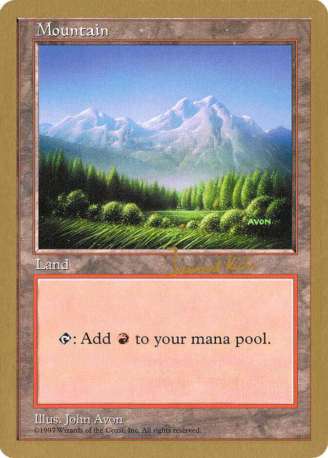Mountain [jk443] [Janosch Kunn] [Green Foreground] [World Championship Decks 1997] [Non-Foil]