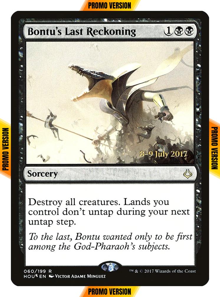 Bontu's Last Reckoning [60s] [Hour of Devastation Promos] [Foil]