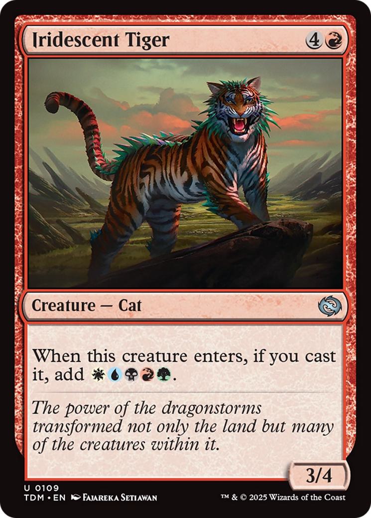 Iridescent Tiger [109] [Tarkir: Dragonstorm] [Non-Foil]
