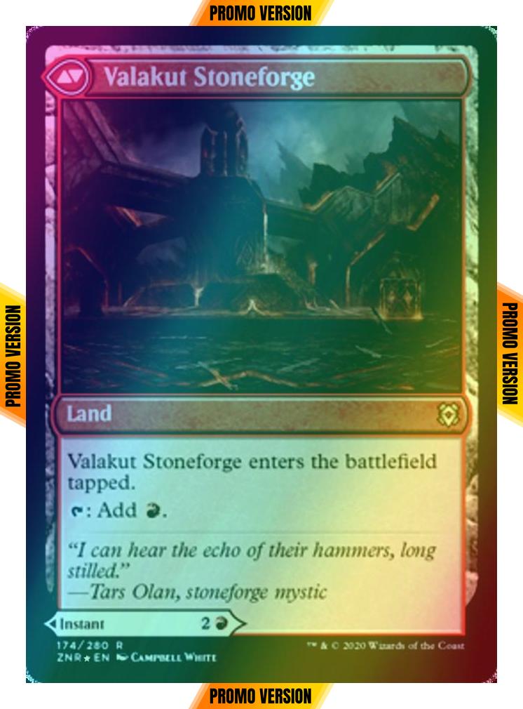Valakut Awakening // Valakut Stoneforge [Prerelease] [174s] [Zendikar Rising Promos] [Foil]