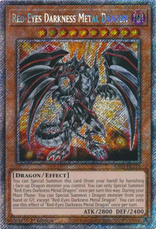 Red-Eyes Darkness Metal Dragon - RA03-EN212 - Platinum Secret Rare - 1st Edition
