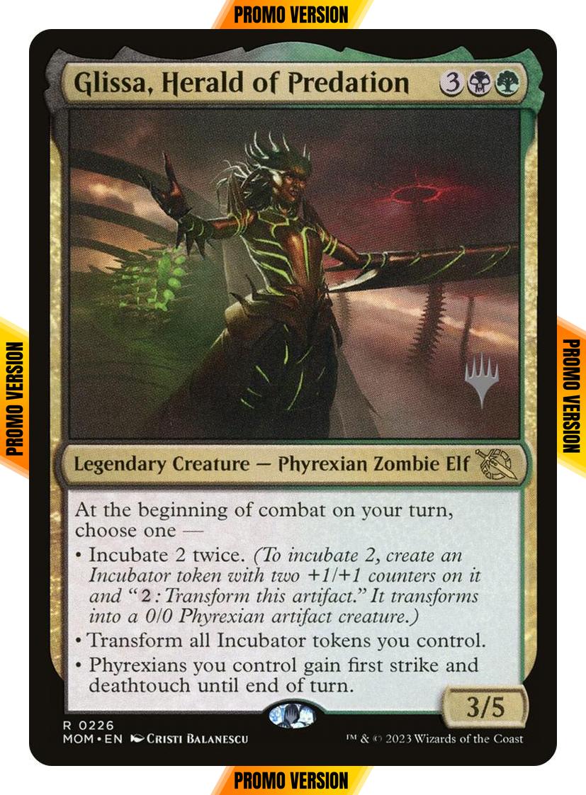 Glissa, Herald of Predation [226p] [Promo Pack] [March of the Machine: Promos] [Non-Foil]