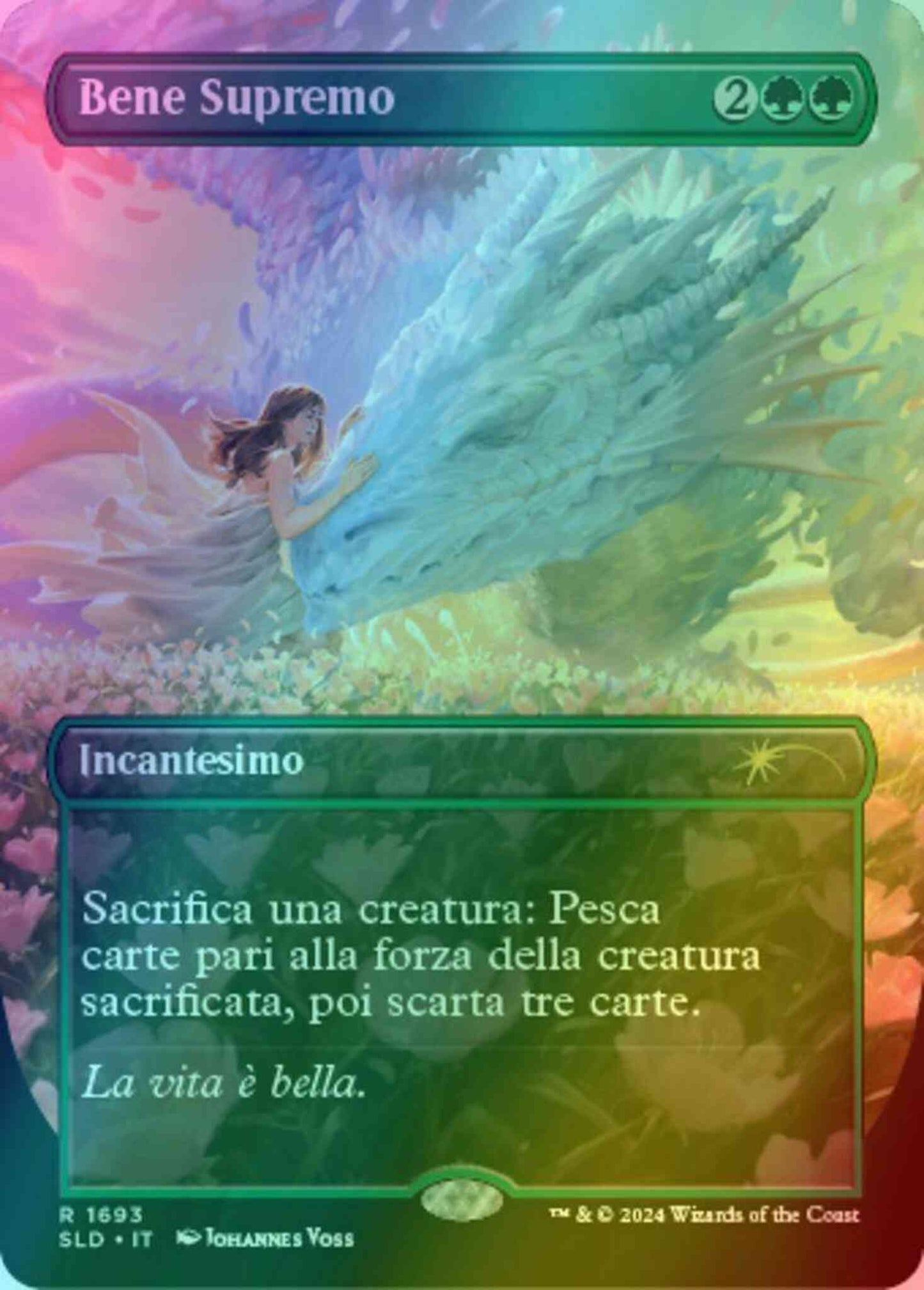 Greater Good - Italian [1693] [Borderless] [Sheldon's Spellbook] [Secret Lair Drop] [Foil]