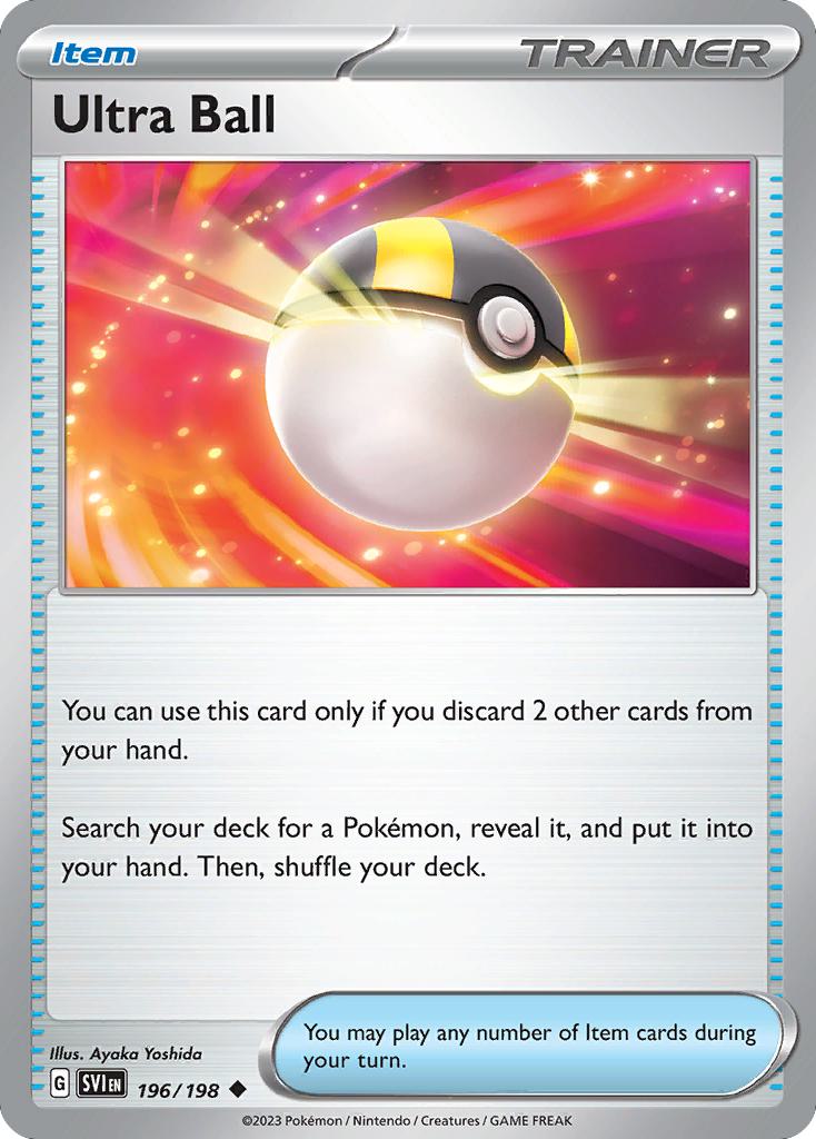 Ultra Ball - 196/198 - Uncommon [sv01-196] [Non-Holo]