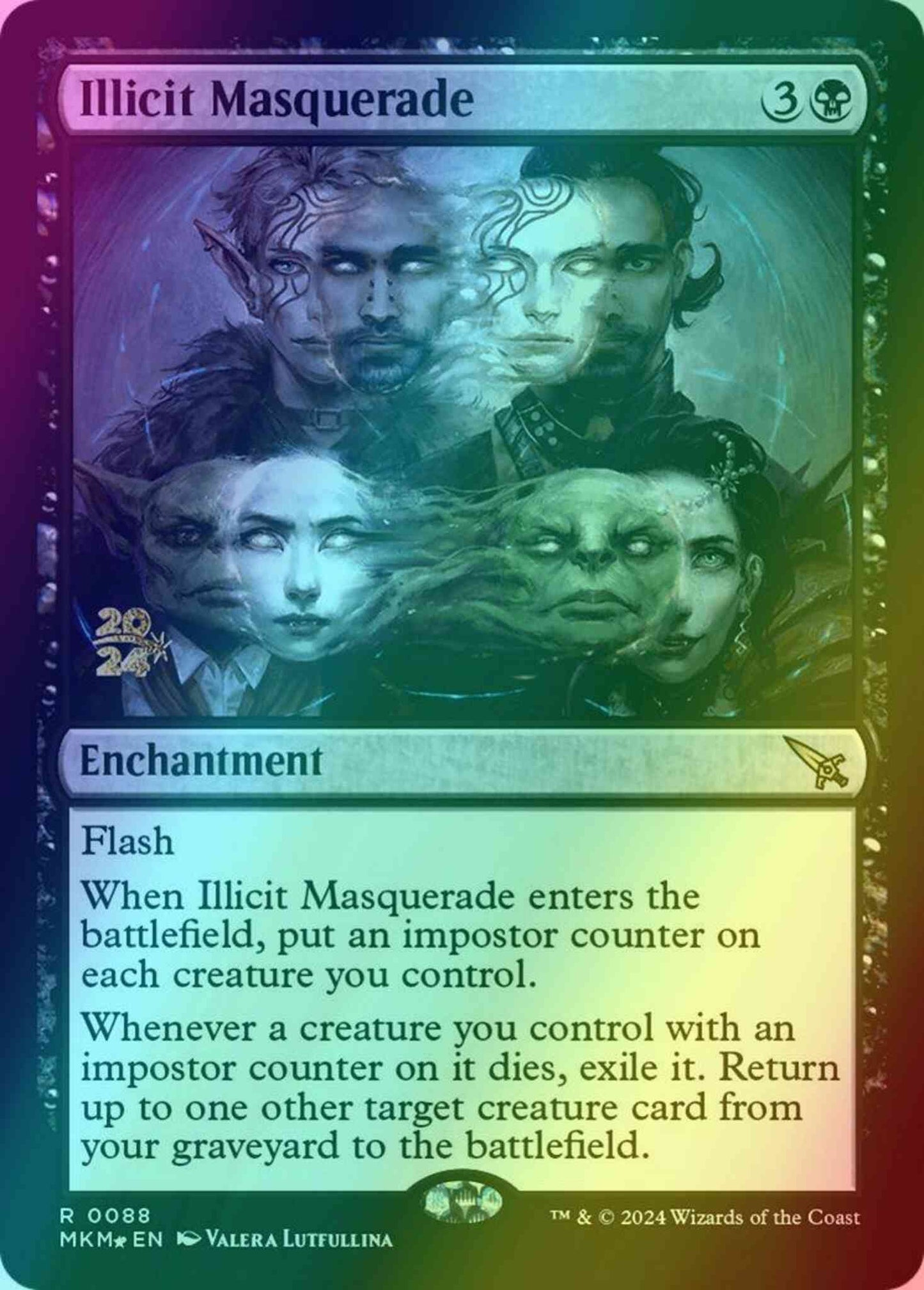 Illicit Masquerade [88s] [Prerelease] [Murders at Karlov Manor: Promos] [Foil]