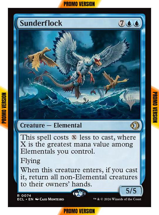Sunderflock [74p] [Promo Pack] [Lorwyn Eclipsed: Promos] [Non-Foil]