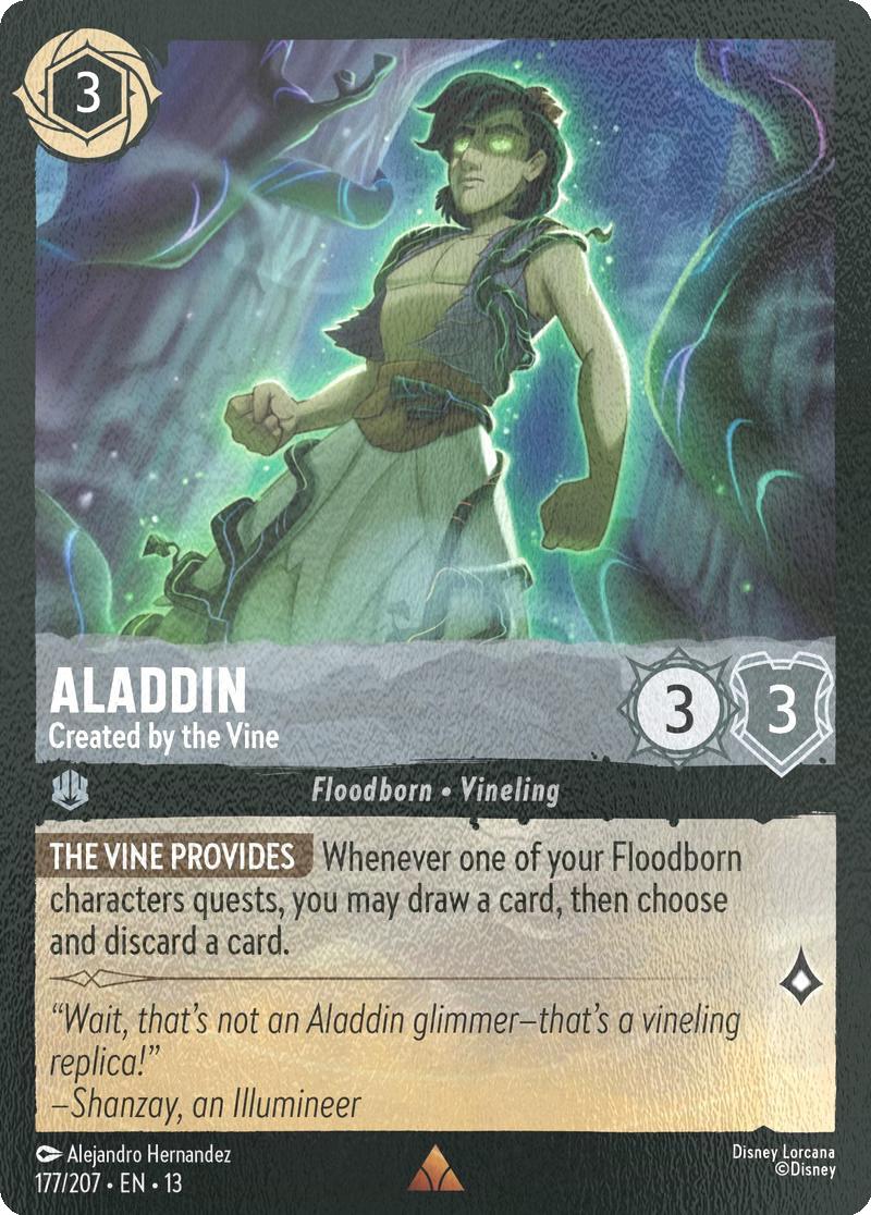 Aladdin - Created by the Vine - 177/204 [Attack of the Vine!] [Cold Foil]