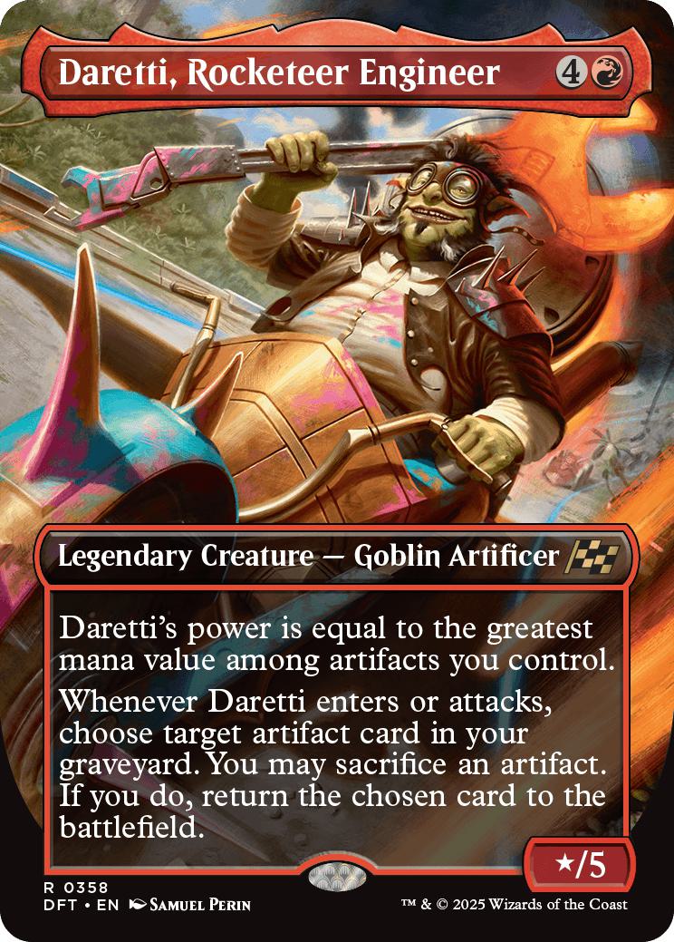 Daretti, Rocketeer Engineer [358] [Borderless] [Aetherdrift] [Non-Foil]