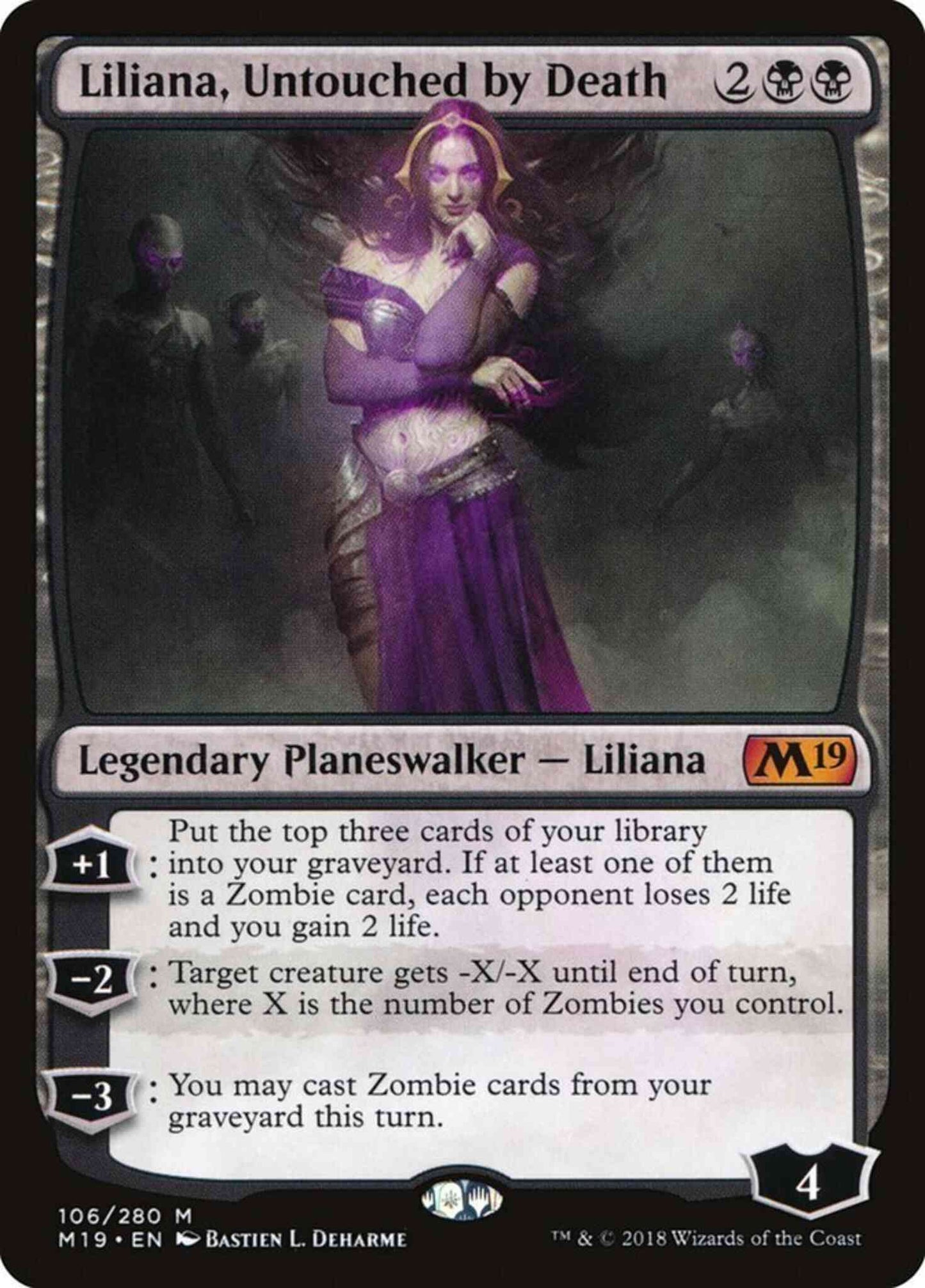 Liliana, Untouched by Death [106] [Core Set 2019] [Non-Foil]