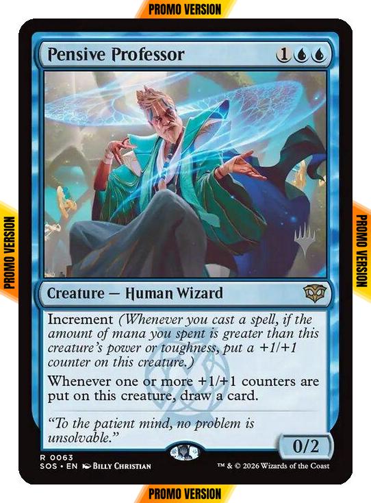 Pensive Professor [63p] [Promo Pack] [Secrets of Strixhaven Promos] [Non-Foil]