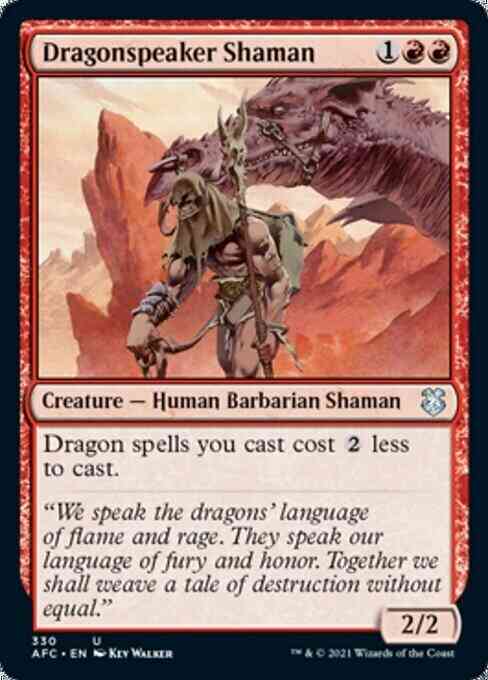 Dragonspeaker Shaman [330] [Adventures in the Forgotten Realms Commander] [Non-Foil]