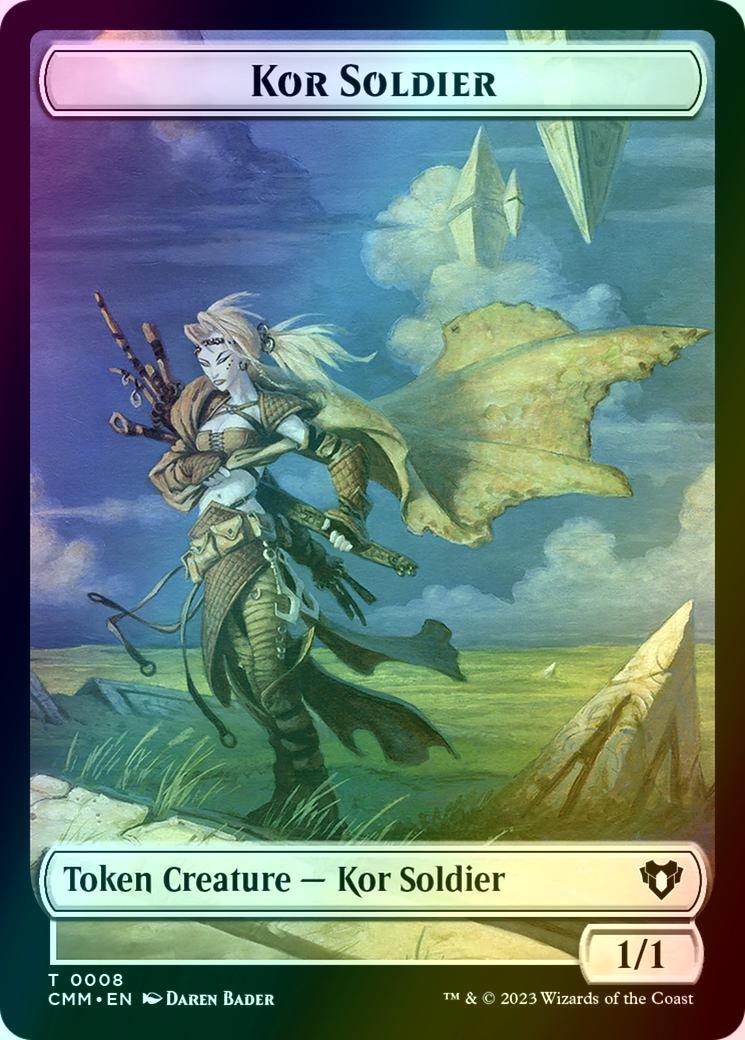 Elemental Token (24) // Kor Soldier Token (08) [Commander Masters: Tokens] [Foil]