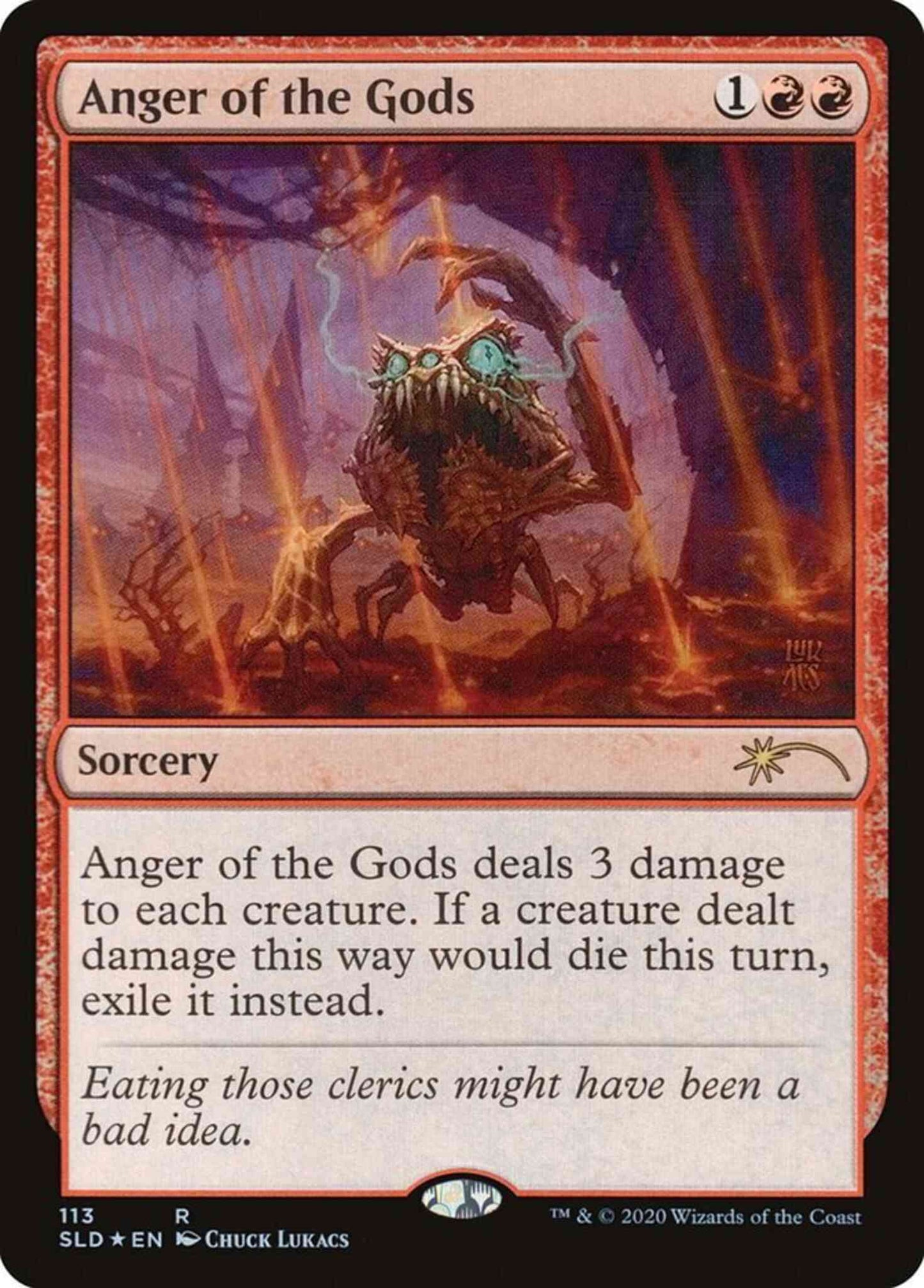 Anger of the Gods [0113] [Happy Yargle Day!] [Secret Lair Drop] [Non-Foil]