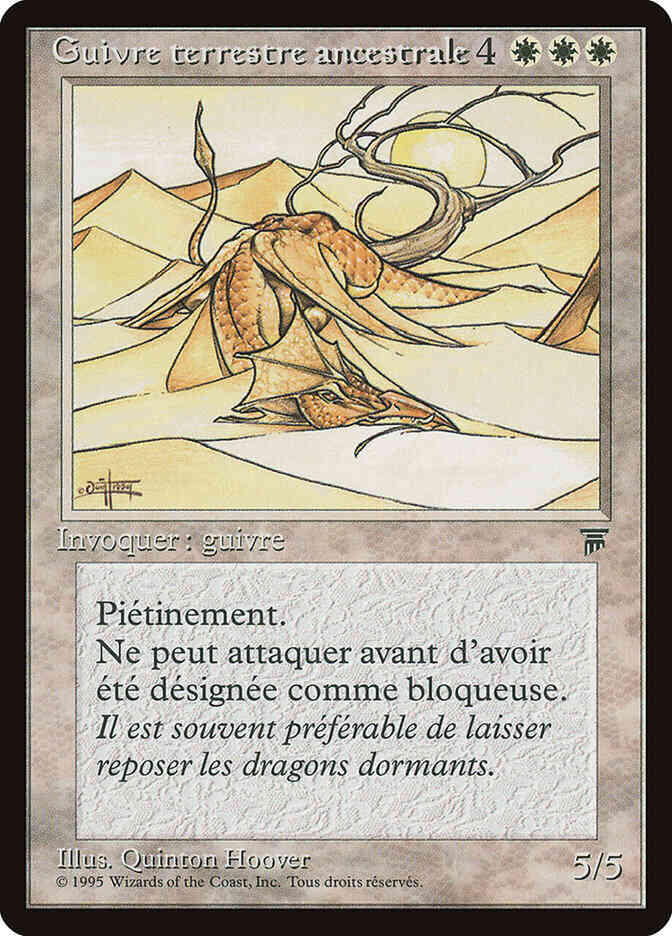 Elder Land Wurm - French [9] [Renaissance French] [Non-Foil]